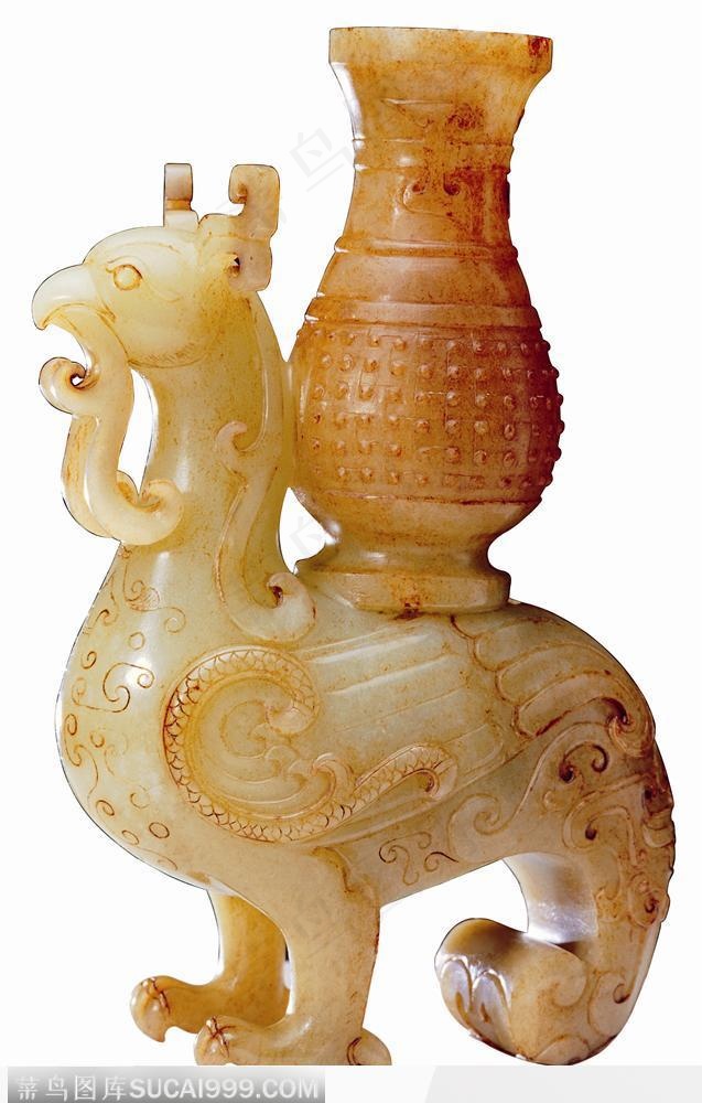 传统工艺品-神鸟灯台