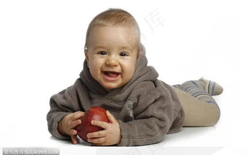 抱着水果的婴儿 抱着水果的婴儿