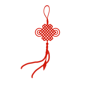红色平安结中国结免扣素材