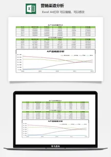 营销渠道分析excel模板