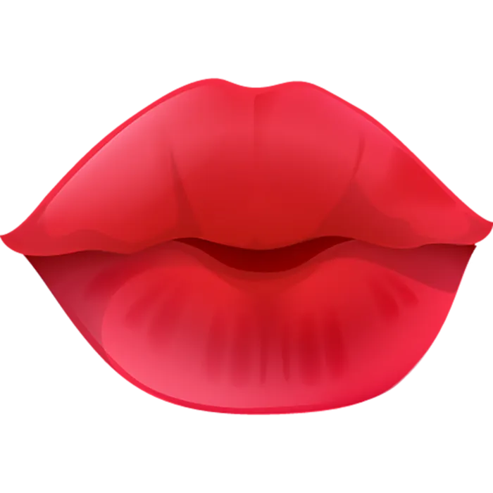 嘴唇卡通情人节