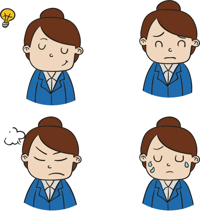 女孩卡通简笔