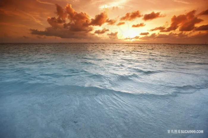 唯美海边日出夕阳壁纸