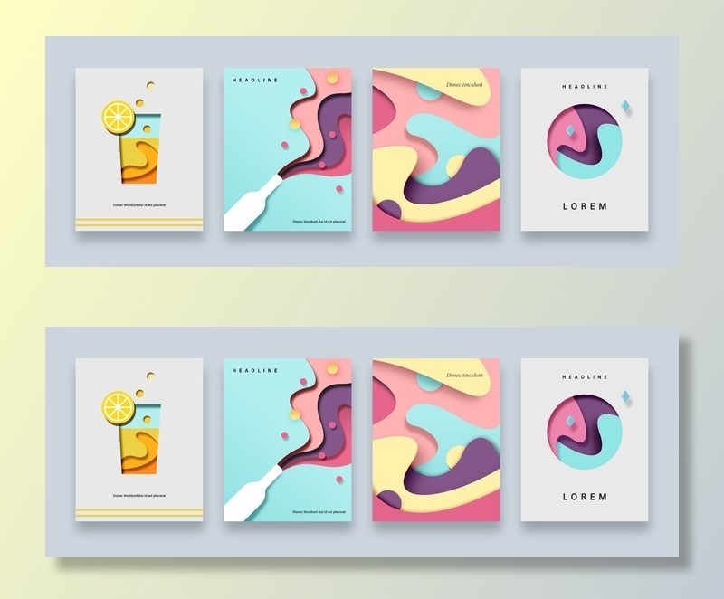 清新孟菲斯风格渐变科幻离子风KV主视觉海报大图高端psd分层素材