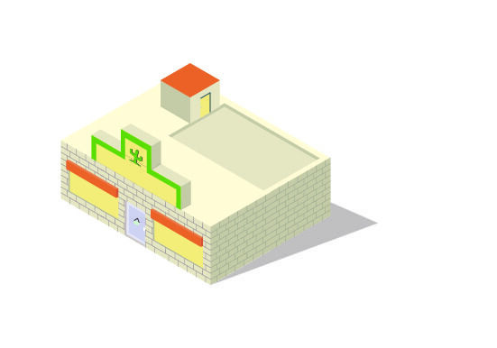 分析图素材图标集合景观建筑立面插画场景AI矢量图形设计eps,ai矢量模版下载
