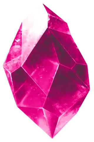 免抠图深粉水晶