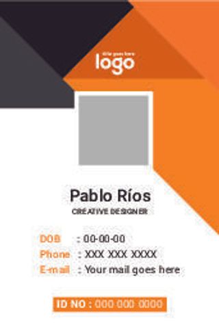 黑黄工作证名片