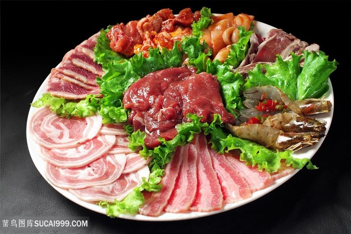 烤肉高丽拼盘中华美食