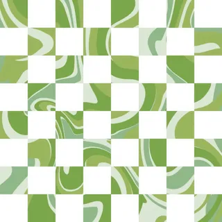 清爽绿色四方连续格纹