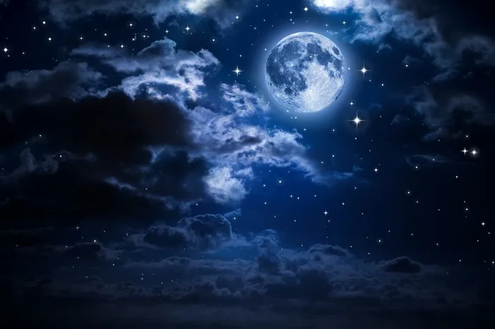 唯美的夜空星空景色高清素材图片