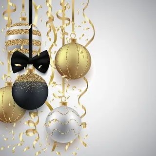 圣诞节圣诞树圣诞老人闪亮装饰电商促销折扣海报