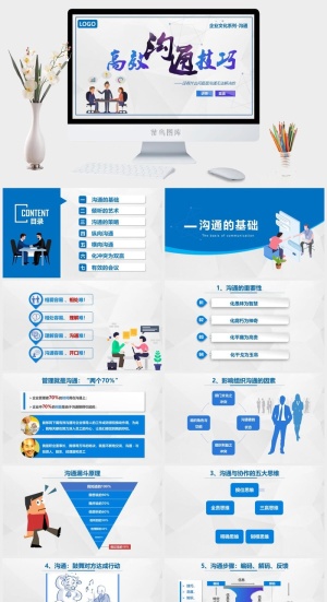 员工培训PPT模板预览图