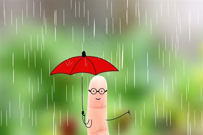 高清可爱手指伞