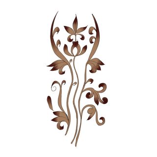 复古中国风国潮敦煌花纹花草插画手绘装饰小元素PSD素材