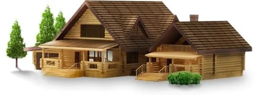 房子 PNG免抠(650x244)