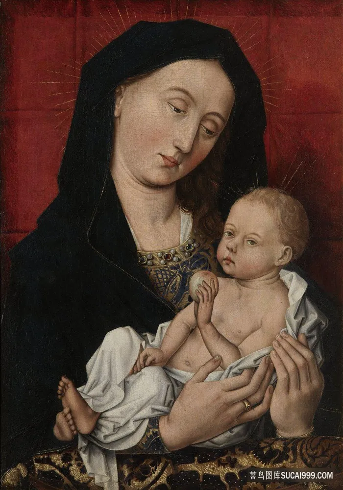 弗莱马尔大师（抄送）-处女和孩子