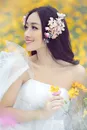 甜蜜恋人情定花海浪漫婚纱精美大图