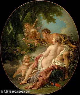 弗朗索瓦·布歇-山林人物油画风景画油画图片