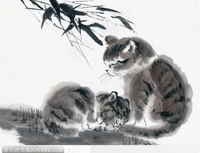 依偎的小猫