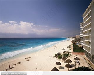 加勒比 海滨城市 沙滩 度假