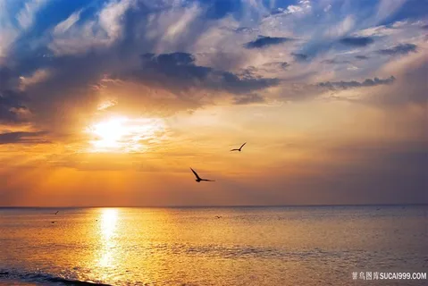 唯美海上夕阳西下图片 唯美海上夕阳西下图片