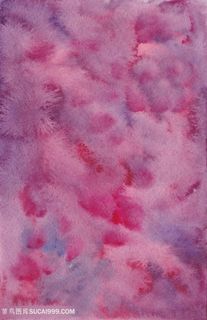 紫粉色水墨水彩晕染纹理背景高清图