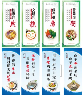 餐厅文明就餐标语、文明就餐。餐厅文化