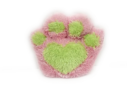 免抠png素材 粉色熊掌儿童毛绒玩具 超市促销宣传 商品实拍