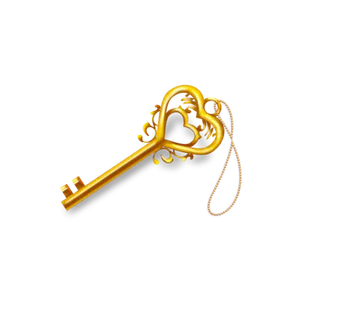 金钥匙财富立体图标