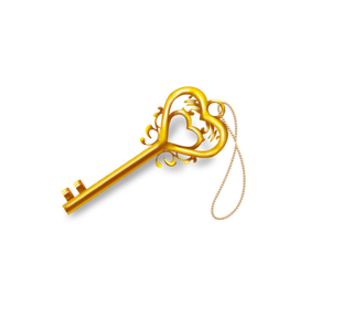 金钥匙财富立体图标