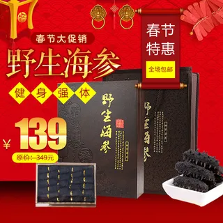 淘宝天猫电商春节年货节主图直通车