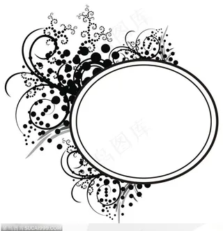 相框边框-黑色的边框