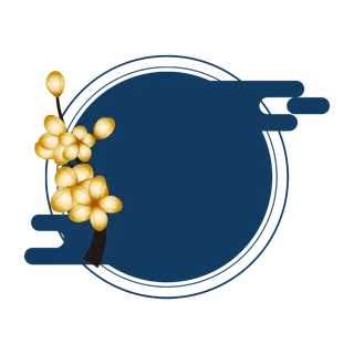 中国风中式传统祥云图案国潮古风边框云纹装饰元素PNG免抠素材图