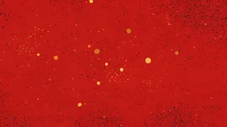 红色年会新年大气金点分散背景