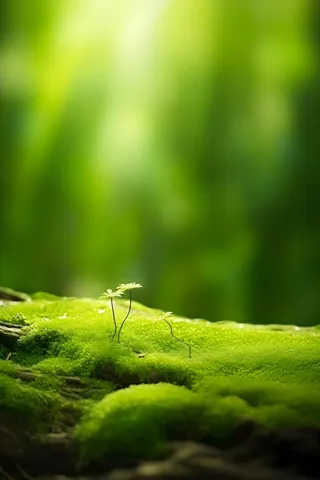 树苗小草阳光摄影