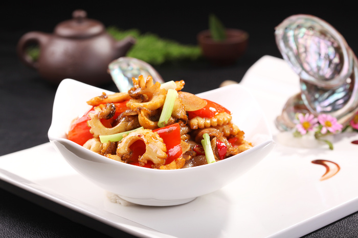 甜椒炒鲜鲍 (1)