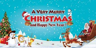 圣诞节冬天装饰背景墙