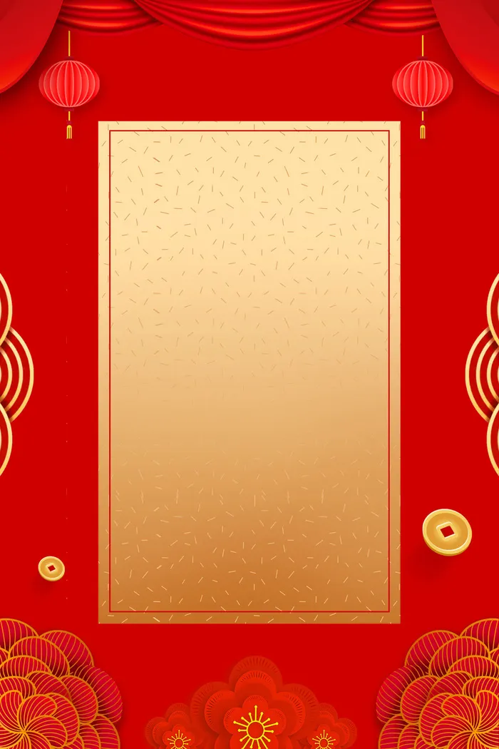 新年春节喜庆摄影楼背景图设计素材(4724x7087)psd模版下载