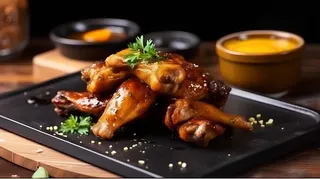 夏季烤鸡写实摄影