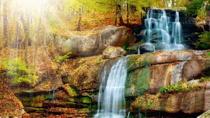 瀑布 地质 地质学 水流 森林 流水 河流 溪水