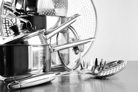 厨房不锈钢锅具图片