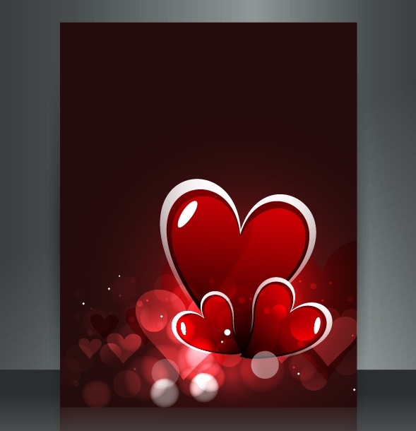 2.14情人节红心玫瑰背景