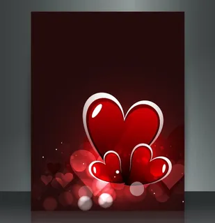 2.14情人节红心玫瑰背景