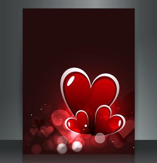 2.14情人节红心玫瑰背景