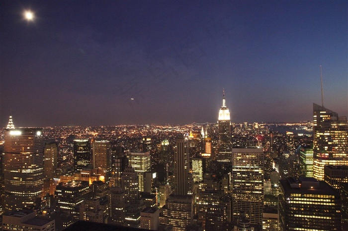 夜景反射jpg素材