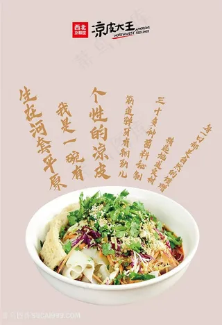 凉皮个性广告语图片