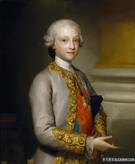 孟斯，安东 · 拉斐尔-加布里埃尔 · 德 · 博尔本和萨乔尼亚，唐·卡洛斯亲王油画图片