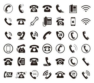 矢量电话图标大全