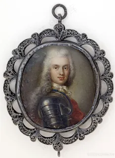 男性肖像唯美油画