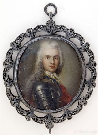 男性肖像唯美油画